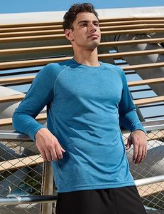 ออกแบบโลโก้แบรนด์ตามสั่ง เสื้อยืดสีพื้นแบบเรียบง่าย แขนยาว ลายพิมพ์คุณภาพสูง สำหรับผู้ชาย - Product Image 4