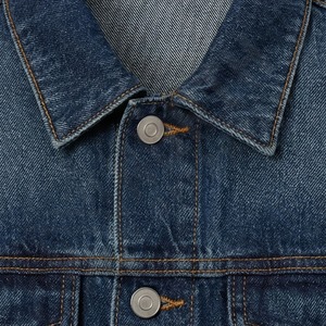 Veste en jean pour homme, manches longues, délavée, boutonnée, col rabattu, décontractée, automne, coton, couleur unie, coupe classique - Product Image 5