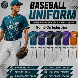 Tenue d'équipe sportive personnalisée entièrement sublimée, de bonne qualité, au meilleur prix, tissu respirant, uniforme de baseball - Product Image 4