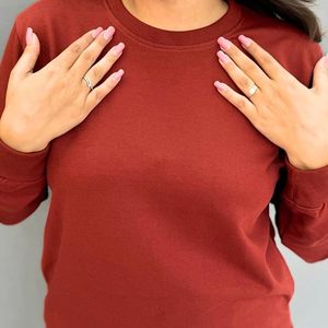 Ladies Long Sleeve <b>Sweatshirt</b> <b>Dress</b> with Soft Cotton Fabric Casual Pullover Construction Comfortable Stylish Womenswear - Product Image 2