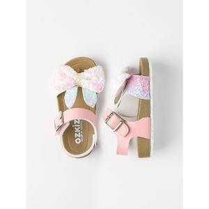 Sandales coréennes haut de gamme OZKIZ pour enfants, à bout ouvert, avec nœud, respirantes, en polyester, chaussures d'été tendance pour filles de 2 à 7 ans, vente en gros - Product Image 1