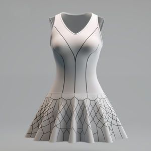 Robe de tennis personnalisée pour femmes, robe de golf polo respirante, séchage rapide, extensible, avec jupe-short, tenue de sport athlétique pour filles - Product Image 6