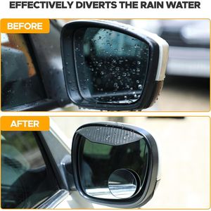 Set di 2 Specchietti Convessi HD da 2 Pollici per Auto con Visiera Antipioggia, Specchietti Laterali Retrovisori per una Migliore Visibilità - Product Image 5