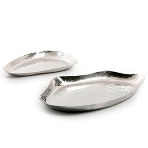 Bandeja de Almacenamiento de Lujo con Forma de Hoja de Oro, Organizador de Escritorio de Metal Texturizado, Bandeja para Maquillaje, Joyas y Artículos Varios, Venta al por Mayor - Product Image 4