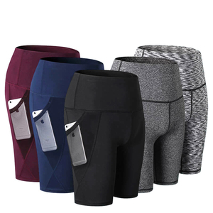Pantalones Cortos de Compresión de Lona para Hombre, Cintura Media Elástica, Transpirables, Resistentes al Viento, de Secado Rápido, para Gimnasio y Fitness, Personalizados, Venta al Por Mayor - Product Image 6