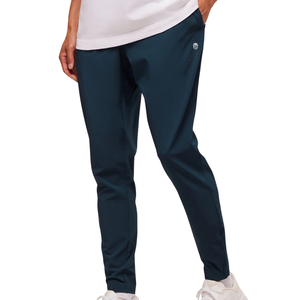 Pantalon de jogging slim fit pour homme, tissé, bleu marine, léger, extensible, pour la gym, l'entraînement, le sport, le running - Product Image 3