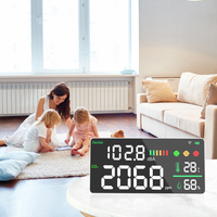 Medidor de CO2 y Decibelios WiFi Tuya, Monitor de Ruido NDIR, Temperatura y Humedad, Control Remoto por Aplicación para Escuelas, Aulas y Jardines de Infancia