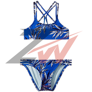 Factory Direct <b>Kid</b> swimming BIkini set Print Girls Swim Bikini Set Quick Dry Stretch <b>Kids</b> Beachwear Manufacturer - Product Image 6