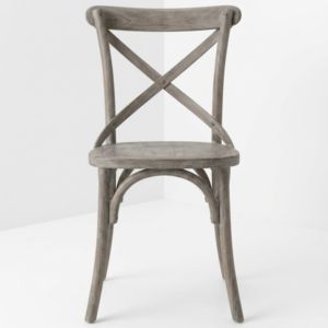 Sillas de comedor de madera modernas rústicas de teca con respaldo cruzado y asiento tipo silla de montar para importadores mayoristas, contenedor a granel, exportación directa de fábrica - Product Image 4