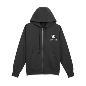 เสื้อฮู้ดซิปสีดำพรีเมียมแบบยูนิเซ็กส์ แจ็คเก็ตมีซิปเต็มตัว ผ้าฟลีซ สวมใส่สบาย เหมาะสำหรับลำลองและเล่นกีฬา - Product Image 2