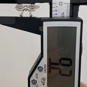 Bijou de mode féminin délicat et charmant en argent sterling 925, serti pavé, avec diamant de laboratoire certifié IGI, motif nœud papillon, idéal pour un cadeau d'anniversaire - Product Image 6