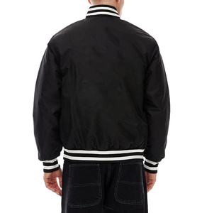 Veste de baseball en satin pour homme avec boutons-pression, personnalisable, marque privée, fabricant de mode OEM ODM - Product Image 6