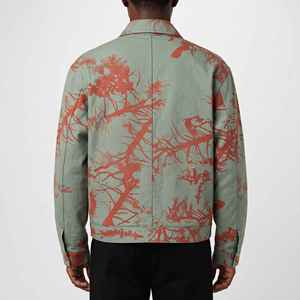 Vente en gros, faible MOQ, vestes en jean et denim personnalisées pour hommes, style élégant, avec fermeture éclair dorée et imprimé intégral, collection 2026 - Product Image 2
