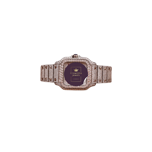 Nuevo Reloj de Lujo para Hombre con Diamantes Incrustados en Acero Inoxidable, con Diamantes Moissanite VVS de Corte Redondo, Movimiento de Cuarzo Personalizado Estilo Hip Hop - Product Image 1