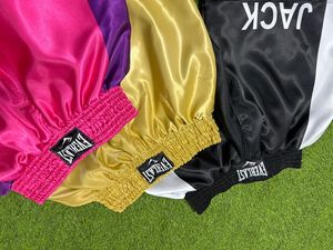 กางเกงมวยไทยสีทองแต่งขอบสีดำลายเปลวไฟ ใส่สบายสำหรับฤดูร้อน เหมาะสำหรับชกมวย MMA คิกบ็อกซิ่ง - Product Image 6