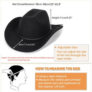 Sombrero Fedora Estilo Occidental con Hebilla y Cinturón, Sombrero Vaquero Enrollable, Proveedor Mayorista - Product Image 5