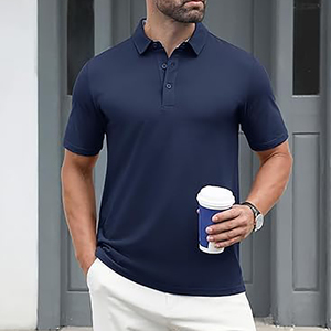 Chemises polo décontractées à séchage rapide, manches courtes, respirantes, personnalisables, en vente à bas prix - Product Image 2