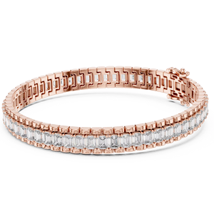 Pulsera de tenis de lujo de oro blanco de 10k con diamantes cultivados en laboratorio para hombre, 60 piezas, corte brillante redondo, fabricante mayorista de joyería - Product Image 1