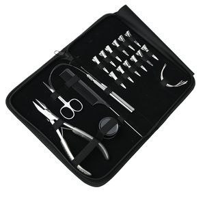 Kit complet d'outils de salon pour extensions de cheveux avec outil de sertissage de perles, crochet de tirage pour micro-anneaux et peigne à queue, kit d'accessoires - Product Image 1