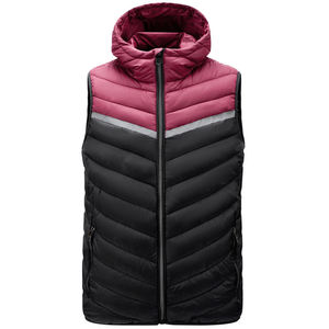 Chaleco Acolchado Unisex con Capucha, Cálido para Invierno, Sin Mangas, Cierre de Cremallera, Chaqueta Casual Gruesa, Resistente al Viento, Poliéster, Logotipo Frontal, Forro de Algodón - Product Image 6