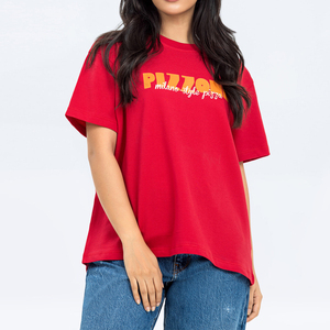 Nouveau style, t-shirt décontracté pour femmes, été, séchage rapide, 100% coton, design personnalisé, t-shirt professionnel - Product Image 1