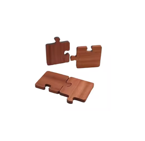 Sous-verre en bois poli miroir pour la protection de table, réutilisable, durable et lavable - Product Image 1