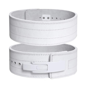 Cowhide Leather 13mm Heavy Duty Breathable <b>Powerlifting</b> <b>Belt</b> for Squats Deadlifts Bodybuilding - Product Image 1