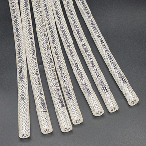 Tuyau flexible industriel tressé en PVC de 8 mm x 13 mm de diamètre, renforcé de polyester synthétique, pression de service de 15 bars, résistance à la pression de 60 bars - Product Image 1