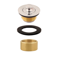 Kit de conversion de drain de baignoire haut de gamme, plaque de sortie à trou unique avec trop-plein, ensemble de quincaillerie universelle pour drain de baignoire