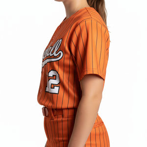 Uniforme Deportivo de Béisbol al por Mayor de Alta Calidad, Impreso y Sublimado, 100% Poliéster, de Secado Rápido y Transpirable, Camiseta y Pantalón - Product Image 2