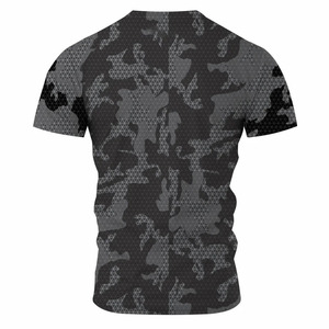 เสื้อยืดออกกำลังกายผู้ชาย พรีเมียม สปอร์ต ผ้าถัก น้ำหนักเบา เป็นมิตรกับสิ่งแวดล้อม แห้งเร็ว ระบายอากาศ ป้องกันรังสียูวี รับผลิตแบบ OEM ODM สำหรับยิมและวิ่ง - Product Image 2