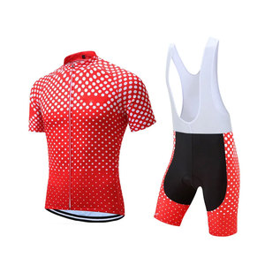 Conjunto de Uniforme Corto de Ciclismo Transpirable y Ecológico 100% Poliéster para Hombre, con Logotipo Personalizado y Servicio OEM, Venta al Por Mayor - Product Image 1