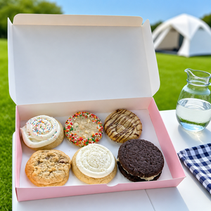Custom Logo Size Eco-Friendly Disposable Biscuit <b>Cookie</b> Bakery Box Biodegradable Folding Paperboard Custom Shape Flaky <b>Boxes</b> - Product Image 3