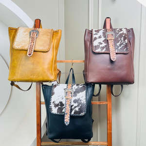 กระเป๋าเป้หนังวัวแท้สำหรับผู้หญิงกระเป๋าเป้สะพายหลังเดินทางโลโก้ออกแบบได้ตามต้องการ - Product Image 3