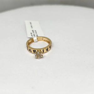 Bague élégante pour femme en or 14 carats, diamants naturels couleur HI pureté SI 0,19 ct, plaqué rhodium, luxe léger, qualité supérieure, pour usage quotidien - Product Image 1