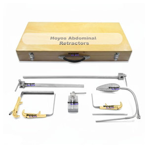 Abdominal Hoyos Retractor Fiber <b>Optic</b> Plastic Surgery Set Pack Wooden Box <b>Instruments</b> Best Quality Grade Stainless Steel - Product Image 3