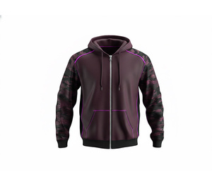 Ventes en gros de sweats à capuche entièrement zippés avec impression de logo personnalisé, vêtements de mode pour hommes, femmes et jeunes, veste à capuche pour l'entraînement, vêtements de sport - Product Image 3