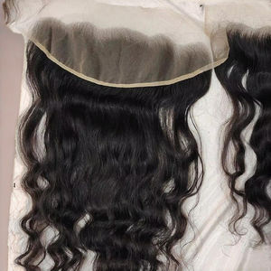 Cheveux indiens bruts bon marché d'usine, cheveux humains naturels Remy. Body Wave Dentelle Frontale Transparente 13X6 13X4 - Product Image 6