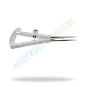 Calibre Castroviejo 20 mm 7 cm, instrument de mesure chirurgical pour la microchirurgie de la colonne vertébrale, mesure de précision - Product Image 3