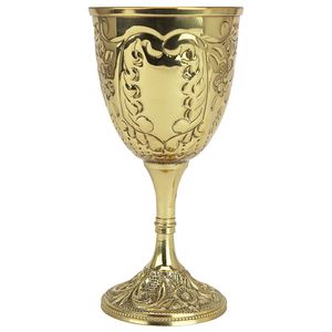 Cáliz de Latón Ornamentado, Copa para Beber Hecha a Mano Tradicional, Vajilla Vintage, Decoración Medieval, Elegante y Clásica - Product Image 4