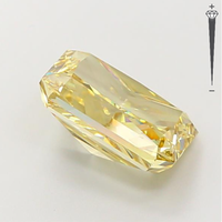 Diamante Cultivado en Laboratorio Certificado IGI de 4.54 CT, Corte Radiante, Amarillo Intenso Fantasía, Claridad VS1, 607396730, Joyería ROYAL GEMS