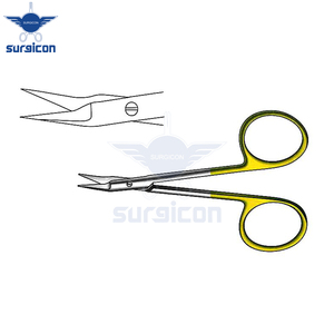 Ciseaux O Brien 9 cm (3-1/2 pouces) TC Gold, ciseaux chirurgicaux avec lames de coupe de précision et instrument médical professionnel - Product Image 2