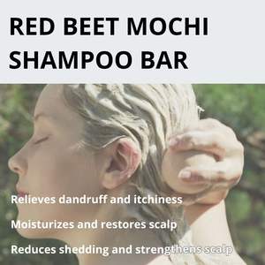 Erigeron Beauty Ball Red Beet Herbal Solid Shampoo <b>Vegan</b> <b>Soap</b> for Healthy Scalp and Hair 100g - Product Image 5