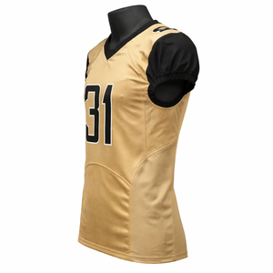 Nouveaux maillots de football américain personnalisés 2026 en gros, col en V, en mesh, pour entraînement et match, service OEM ODM - Product Image 5