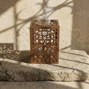 Islamic Handmade Sandalwood Incense Burner Eco Friendly Aromatic Ramadan Decoration Incense Burner <b>Eid</b> <b>Gifts</b> - Product Image 1