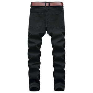 Pantalon en jean extensible grande taille pour homme OEM, coupe droite personnalisée, décontracté - Product Image 3
