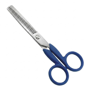 Ciseaux à effiler classiques bleus avec manche en plastique, meilleur produit, ciseaux à cheveux professionnels en gros pour usage domestique et en salon - Product Image 1