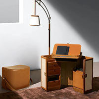 Table de toilette moderne en bois massif de style italien, luxe léger, 2 tiroirs, écologique, salon, hôtel, meubles de maison