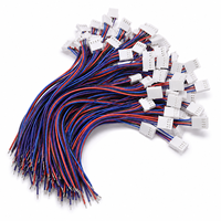 Kabel Perakitan Konektor JST SM Male Female untuk Sambungan Baterai, Strip LED Mainan Elektronik 2 3 4 5 Pin 22 24 26 AWG