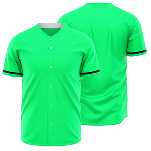 เสื้อเบสบอลผู้ชายแบบใหม่ ดีไซน์เองได้ ระบายอากาศ แห้งเร็ว คุณภาพสูง โพลีเอสเตอร์ 100% สี โลโก้ คอวี ขนาด สามารถสั่งทำได้ - Product Image 1